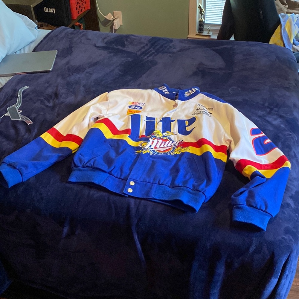 CHASE AUTHENTIC VINTAGE RUSTY WALLACE MILLER LITE HAMILTON RACING JACKET MEDIUM